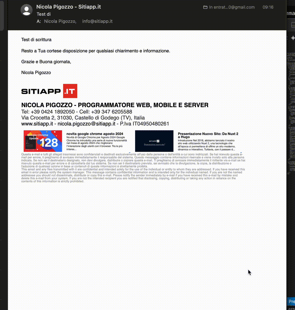 Esempio risultato finale responsive