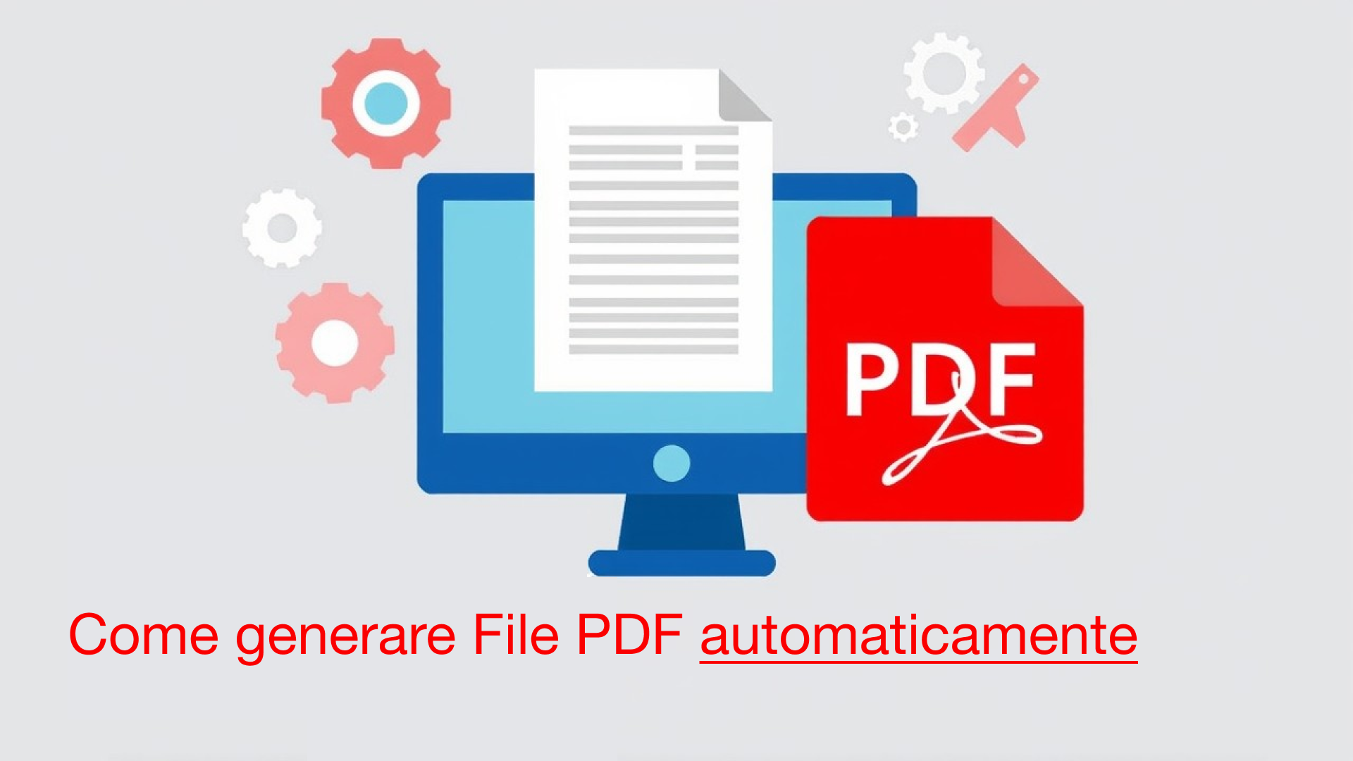 Come generare file PDF automaticamente